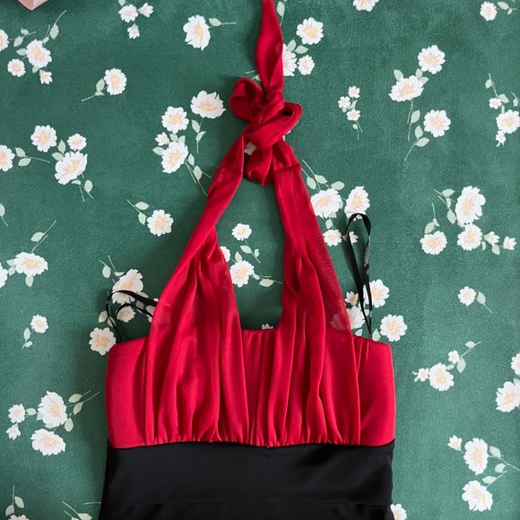 Sweet Storm Dress Bundle - Navy Ruffle Layer + Halter Cocktail - Picture 7 of 12